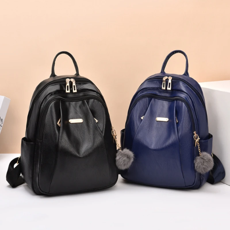 Fashion Soft Leather Femal Backpack 2025 New Trendy Brand Women's Travel Backpack Large Capacity Lady Student Tote Bags Bolsas
Fashion Soft Leather Femal Backpack 2025 New Trendy Brand Women's Travel Backpack Large Capacity Lady Student Tote Bags Bolsas