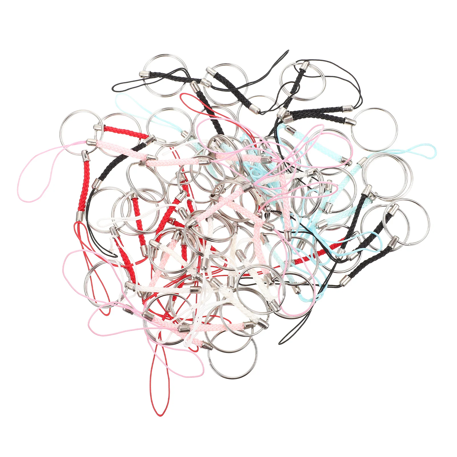 50 Pcs Key Ring Lanyard Chains Charm Pendant Keychains Making Accessories Rings Metal Stretchy Keyring DIY Bag Decor Ornaments 
50 Pcs Key Ring Lanyard Chains Charm Pendant Keychains Making Accessories Rings Metal Stretchy Keyring DIY Bag Decor Ornaments