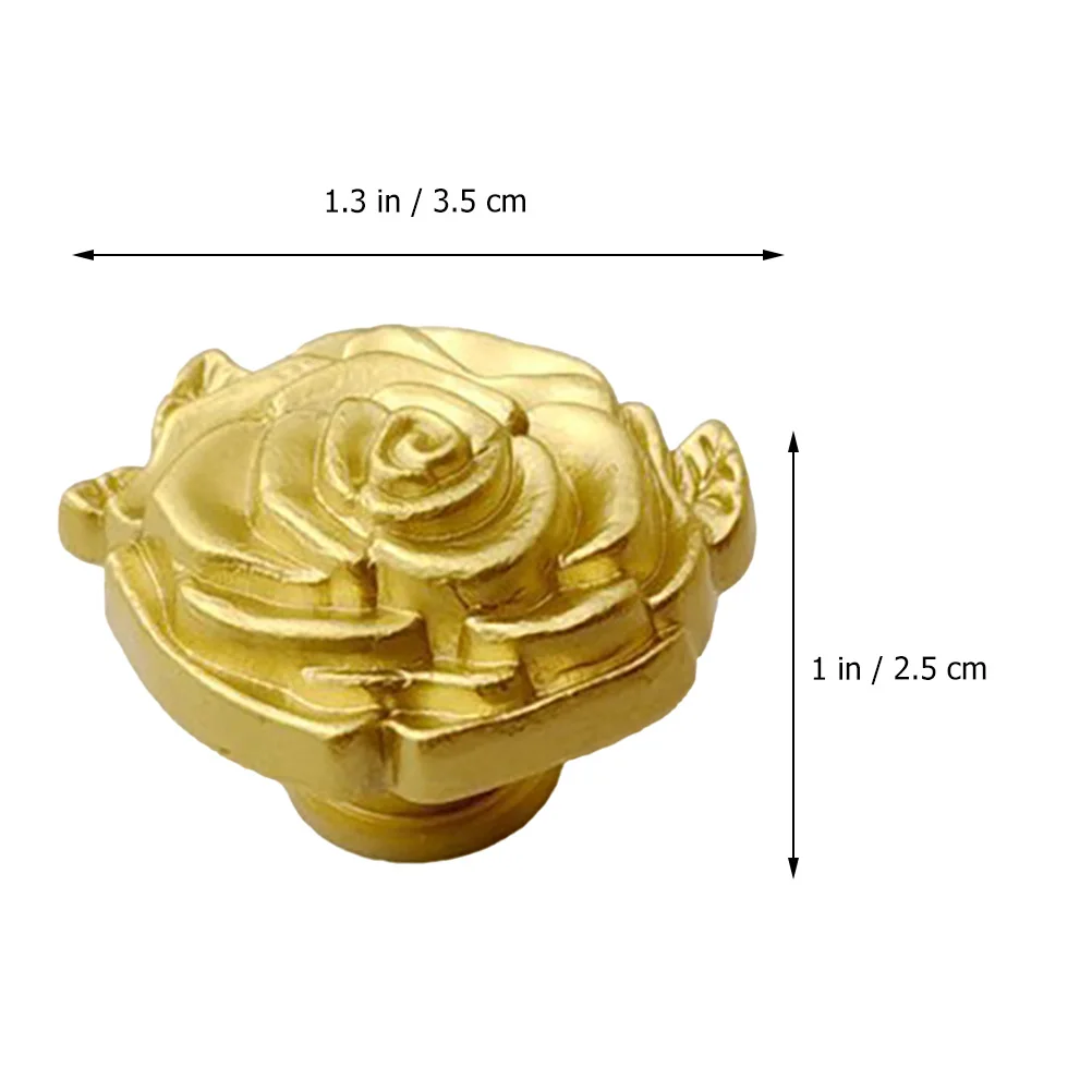 Drawer Pulls Rose-shaped Handle Floral Cabinet Knobs Wardrobe Door for Cabinets Decorative Golden Flower Retro
Drawer Pulls Rose-shaped Handle Floral Cabinet Knobs Wardrobe Door for Cabinets Decorative Golden Flower Retro