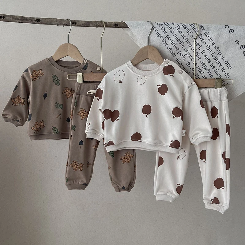 Korean Style Autumn Spring Toddler Baby Boys Girl Clothing Suit Long Sleeved Cotton Printed T-shirt+Pants Children Clothes Set
Korean Style Autumn Spring Toddler Baby Boys Girl Clothing Suit Long Sleeved Cotton Printed T-shirt+Pants Children Clothes Set