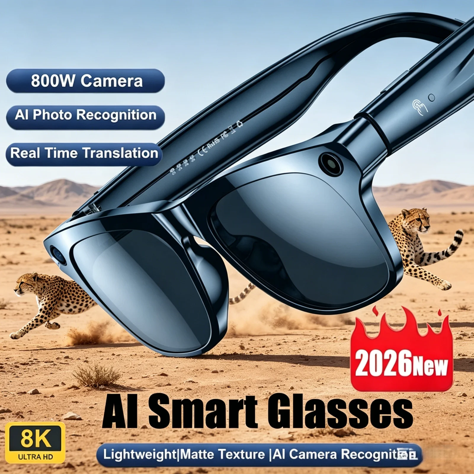Новые умные очки 2026 года с ИИ-камерой 8K HD, Bluetooth-вызовами, голосовым помощником и управлением для мужчин
Новые умные очки 2026 года с ИИ-камерой 8K HD, Bluetooth-вызовами, голосовым помощником и управлением для мужчин