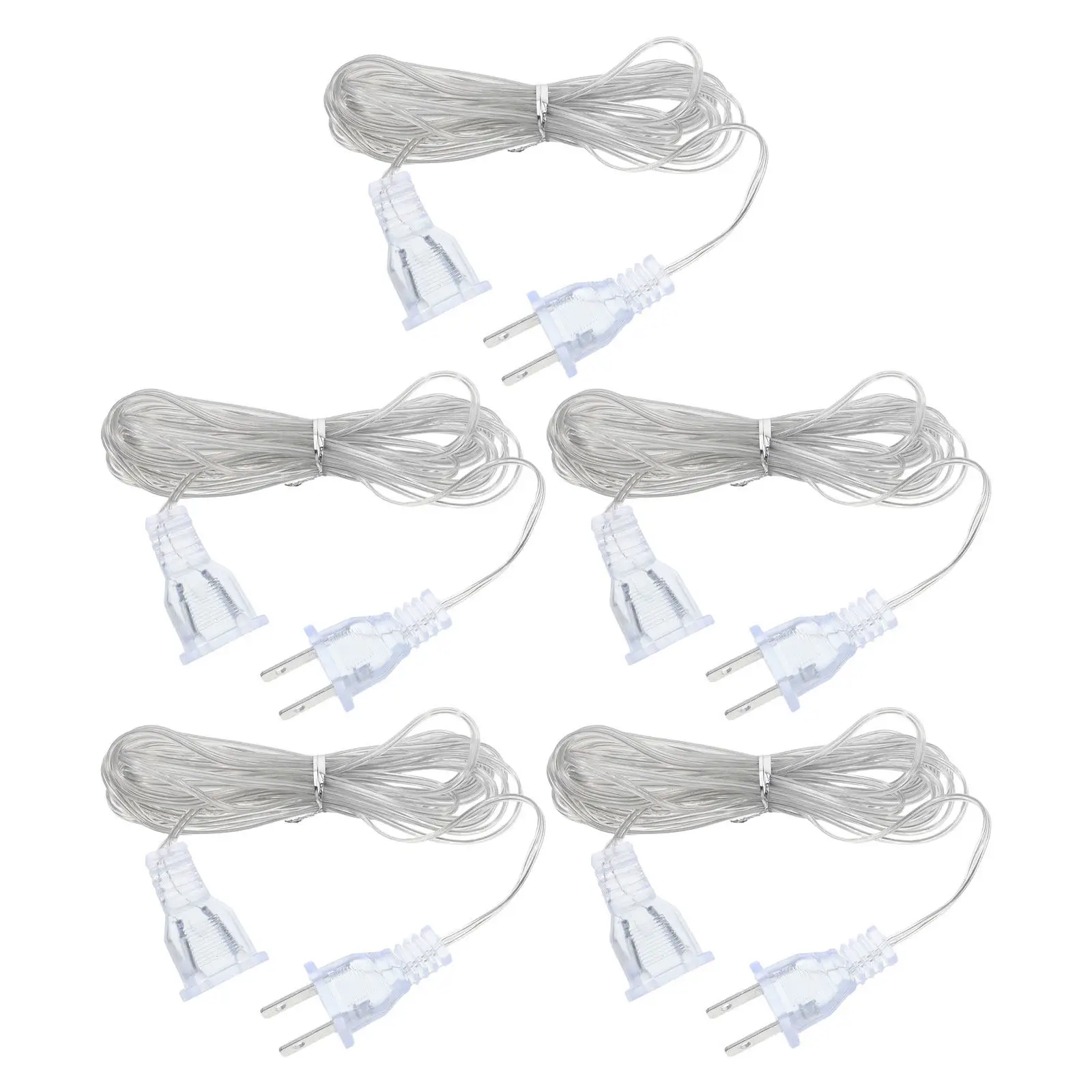 5Pcs Clear Extension Cord Indoor String Lights Power Cable Male to Female Extension Wire for Curtain Fairy Lights Christmas
5Pcs Clear Extension Cord Indoor String Lights Power Cable Male to Female Extension Wire for Curtain Fairy Lights Christmas
