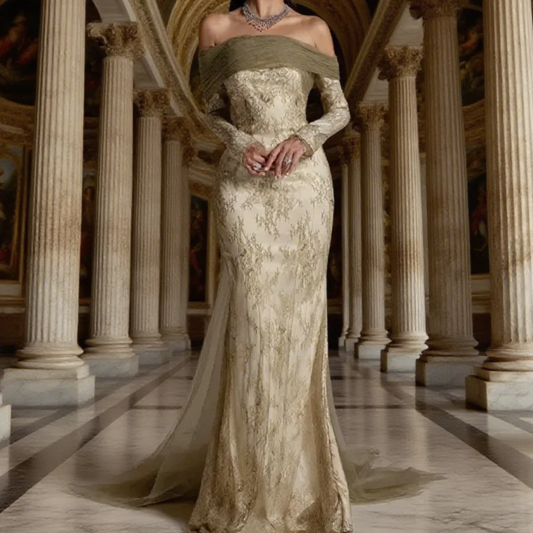 Charming Off The Shoulder Strapless Mermaid Formal Evening Dresses Long Sleeves Party Dresses Floor-Length Prom Dress Customized
Charming Off The Shoulder Strapless Mermaid Formal Evening Dresses Long Sleeves Party Dresses Floor-Length Prom Dress Customized