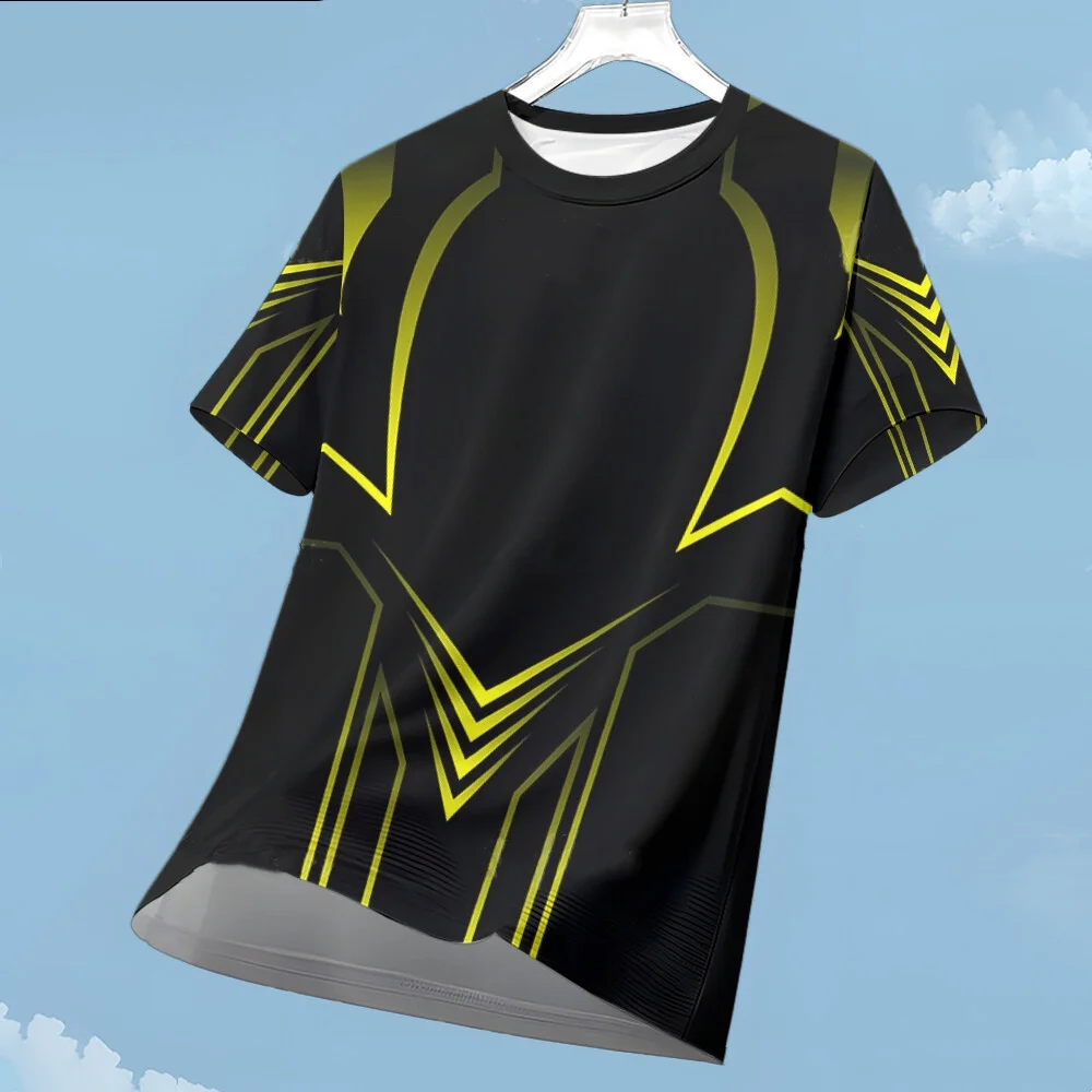 Men's T-shirt Fashion Color Block 3D Print Tee Outdoor Run Fitness Sports Short Sleeve Summer Casual O-neck Loose Breathable Top
Men's T-shirt Fashion Color Block 3D Print Tee Outdoor Run Fitness Sports Short Sleeve Summer Casual O-neck Loose Breathable Top