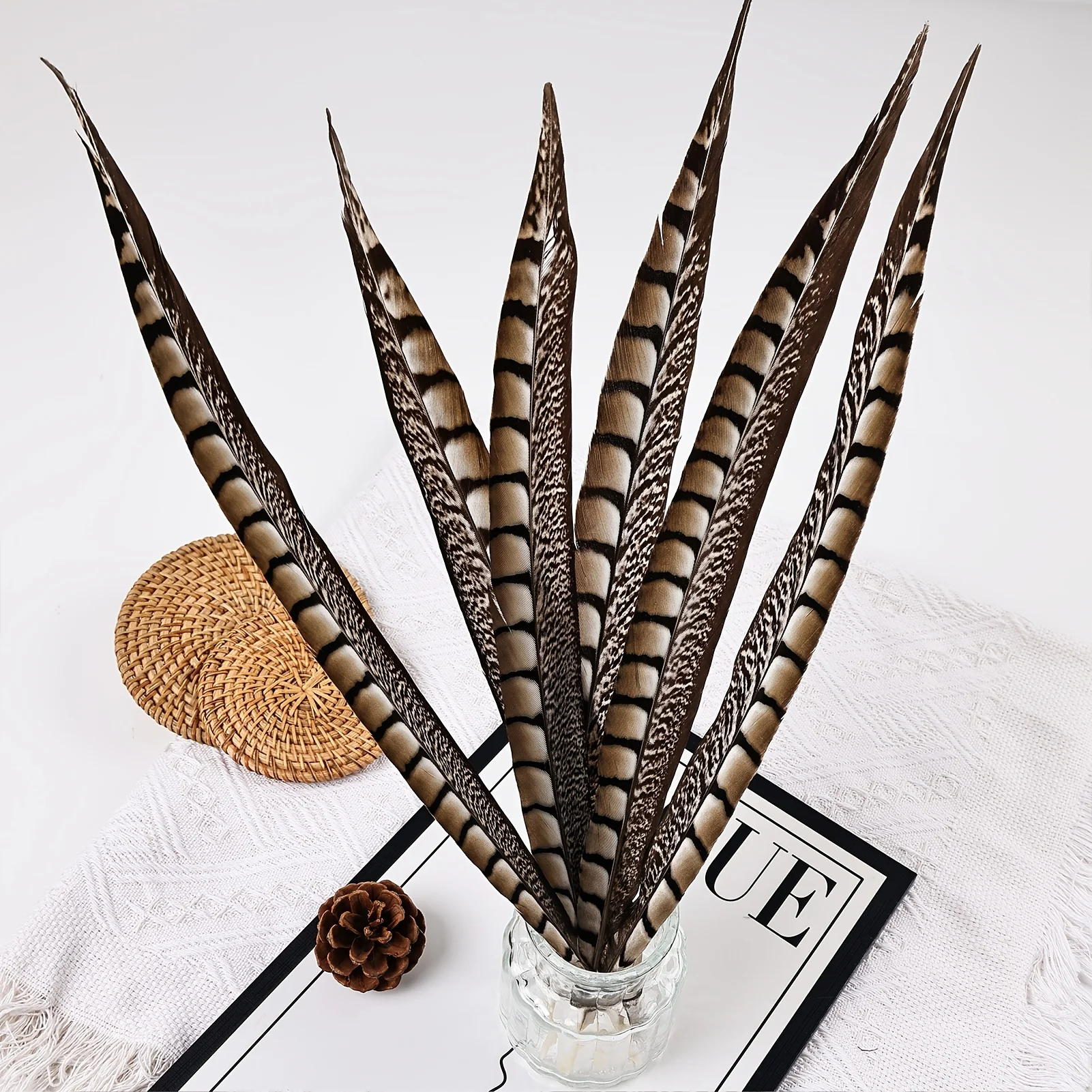 10Pcs Ringneck Pheasant Tail Feathers15-25cm Natural Feather for DIY Crafts Handmade Christmas Party Home Decoration Supplies
10Pcs Ringneck Pheasant Tail Feathers15-25cm Natural Feather for DIY Crafts Handmade Christmas Party Home Decoration Supplies
