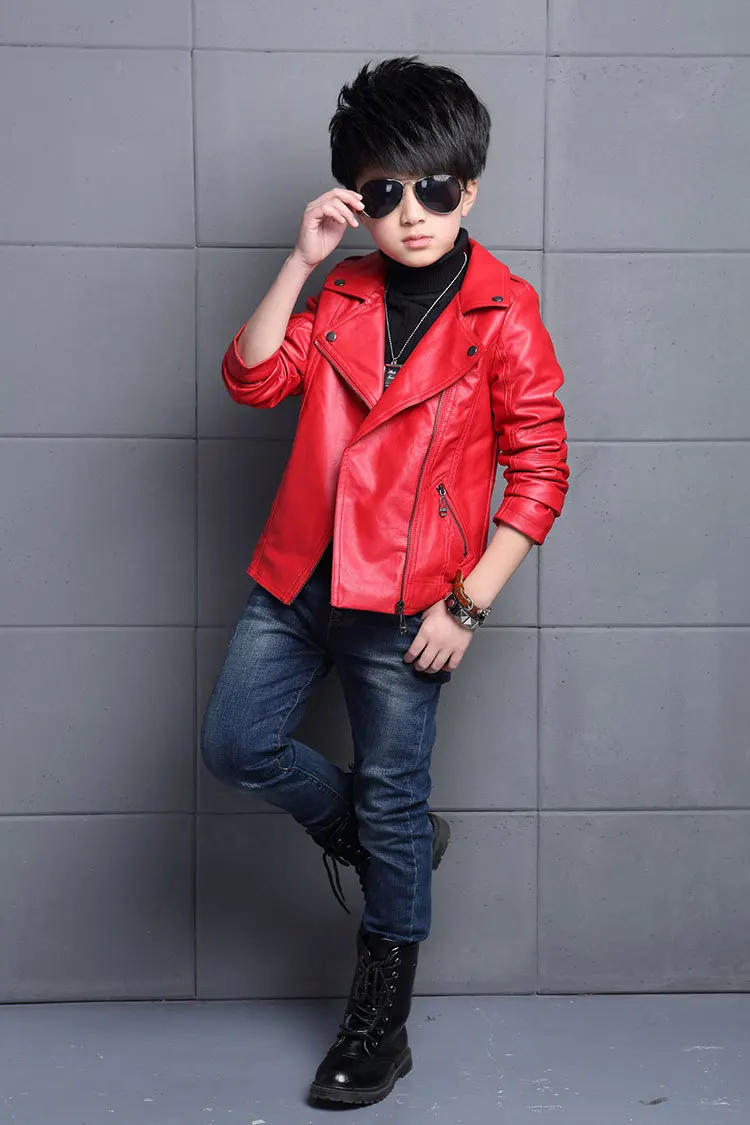Boys Waterproof PU Leather Jacket 16 Sfe86df31139e42d6b922151e45cf5cf9m