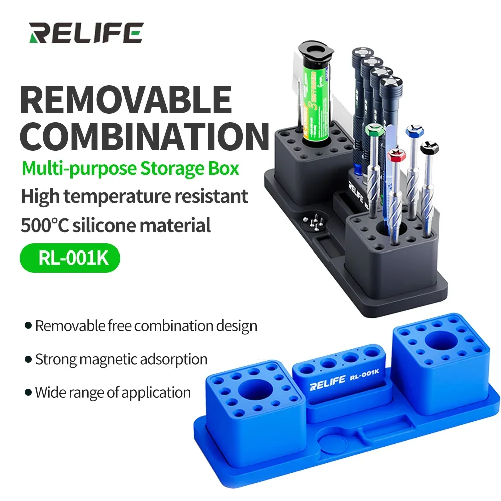 Tool Box RL-001K, Detachable Multi-function Storage Case for Repair Tweezers, Screwdriver, Small Tools (Magnetic Adsorption)
Tool Box RL-001K, Detachable Multi-function Storage Case for Repair Tweezers, Screwdriver, Small Tools (Magnetic Adsorption)