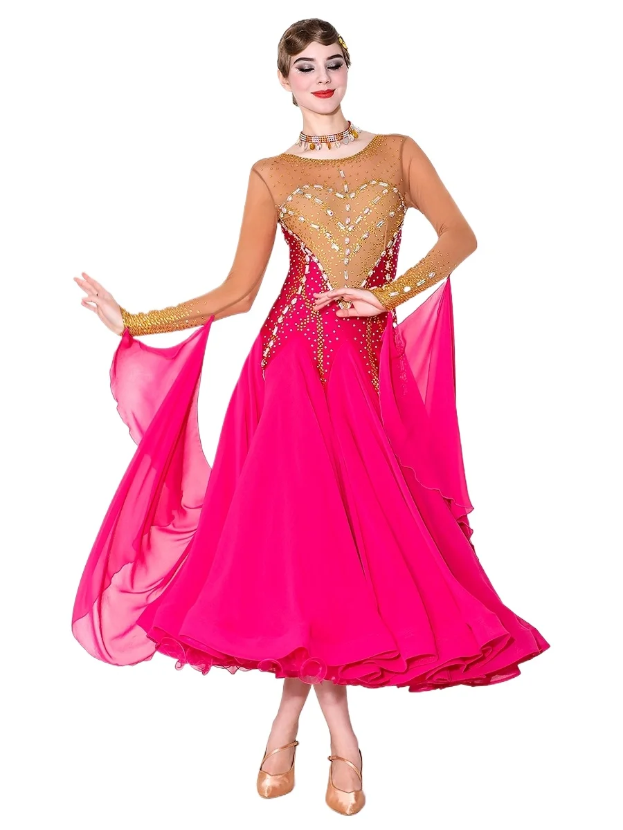 2025 High-end Modern Dance Costume New Woman Ballroom Dance Waltz Dress My927
2025 High-end Modern Dance Costume New Woman Ballroom Dance Waltz Dress My927