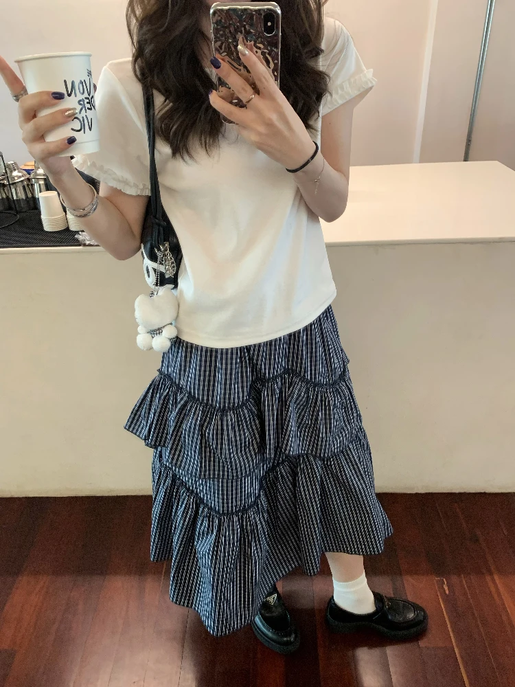 Синяя асимметричная юбка средней длины DaZaiGe для женщин, повседневная, из нейлона и хлопка, коллекция Лето 2025
Синяя асимметричная юбка средней длины DaZaiGe для женщин, повседневная, из нейлона и хлопка, коллекция Лето 2025