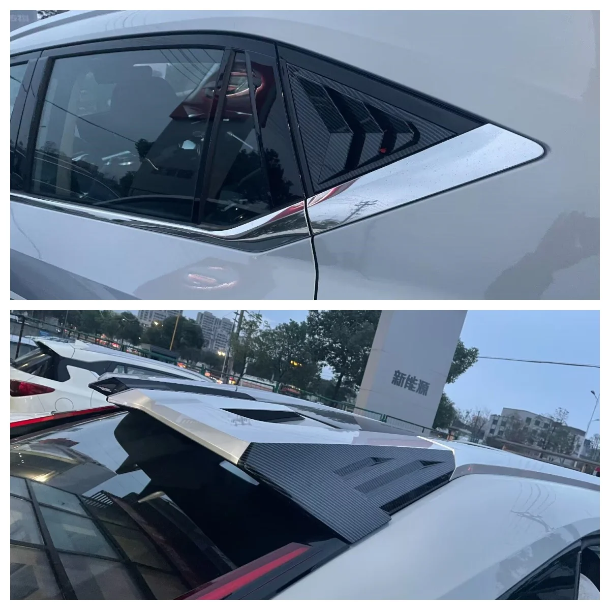 For Trumpchi EMKOO 2022 2023 2024 Exterior Accessories Rear Window Blinds Side Louvers Vent Rear Window Louvers Cover Trim
For Trumpchi EMKOO 2022 2023 2024 Exterior Accessories Rear Window Blinds Side Louvers Vent Rear Window Louvers Cover Trim