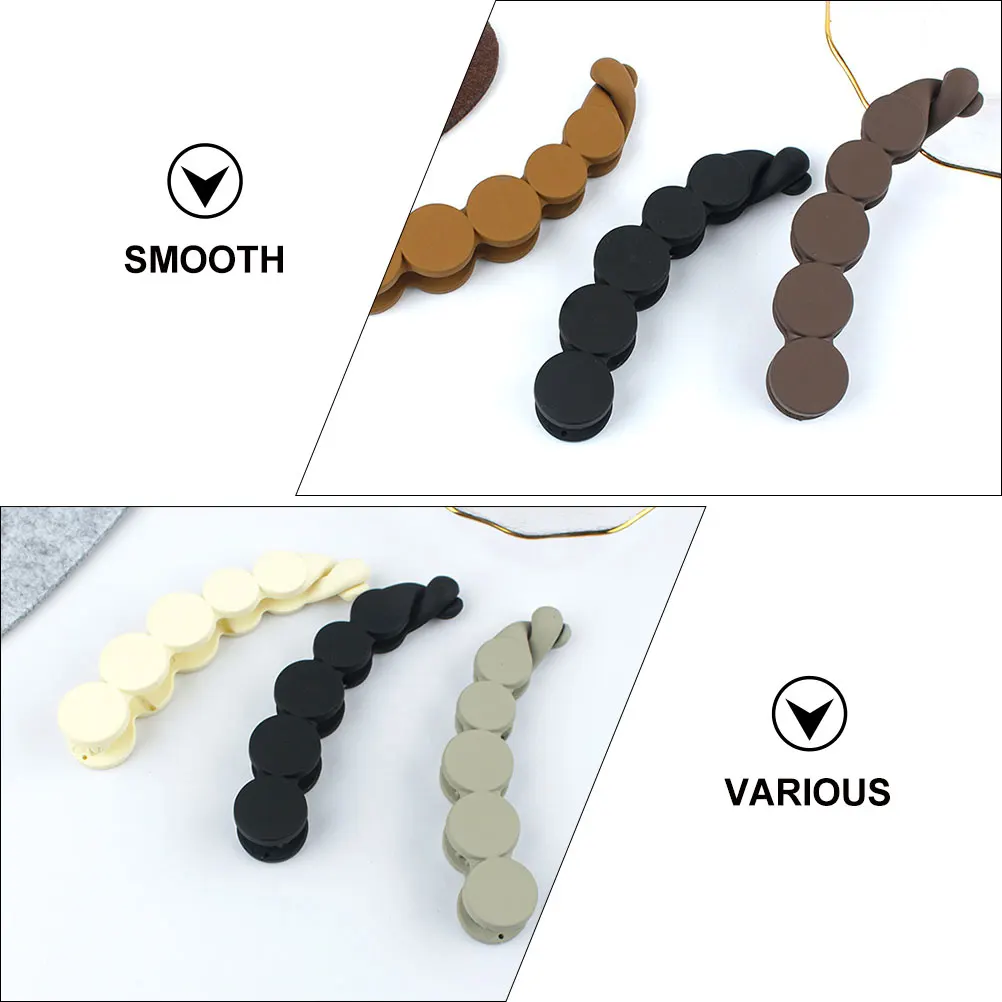 6 Pcs Colorful Bath Hair Clips Large Jaw Banana Thick Hair Styling Decorative Pieces Women Black Yellow Grey Beige White Brown
6 Pcs Colorful Bath Hair Clips Large Jaw Banana Thick Hair Styling Decorative Pieces Women Black Yellow Grey Beige White Brown