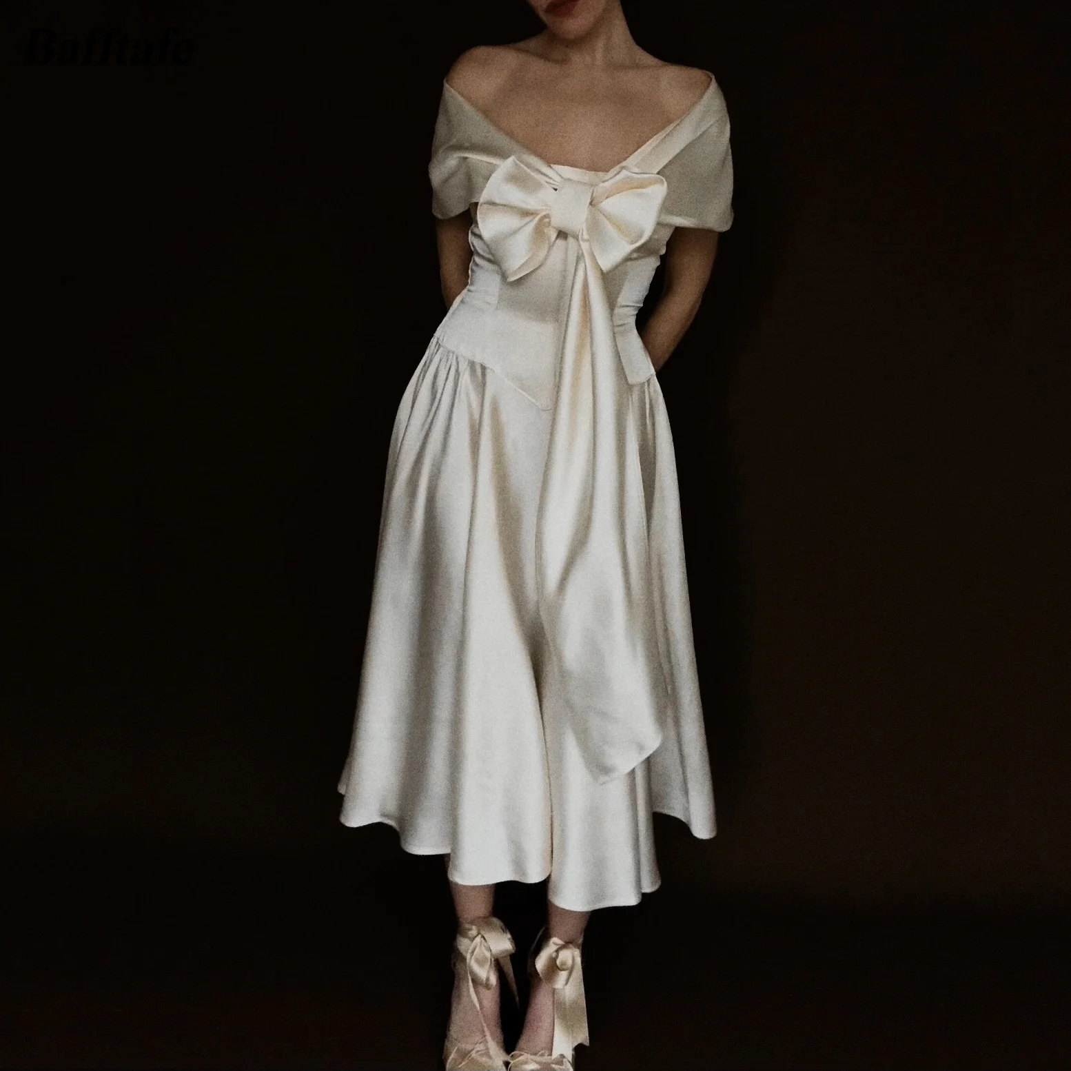 Bafftafe Simple Spandex Satin Customized Prom Dresses Draped Waistline Straps Ankle Length Midi Homecoming Party Occasion Dress
Bafftafe Simple Spandex Satin Customized Prom Dresses Draped Waistline Straps Ankle Length Midi Homecoming Party Occasion Dress