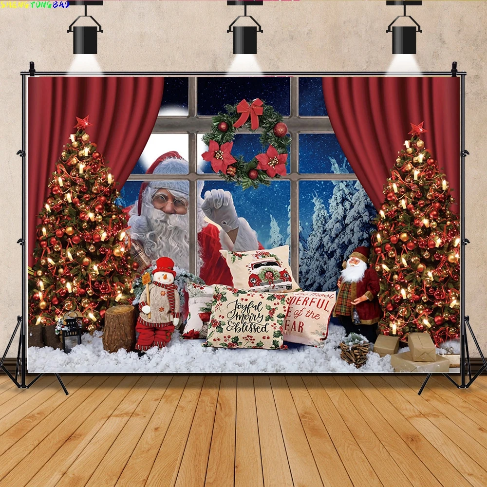 Vinyl Christmas Day Photography Backdrops Snowman and Pine Trees Forest Garland Theme Photo Studio Background 32928 FSS-02
Vinyl Christmas Day Photography Backdrops Snowman and Pine Trees Forest Garland Theme Photo Studio Background 32928 FSS-02