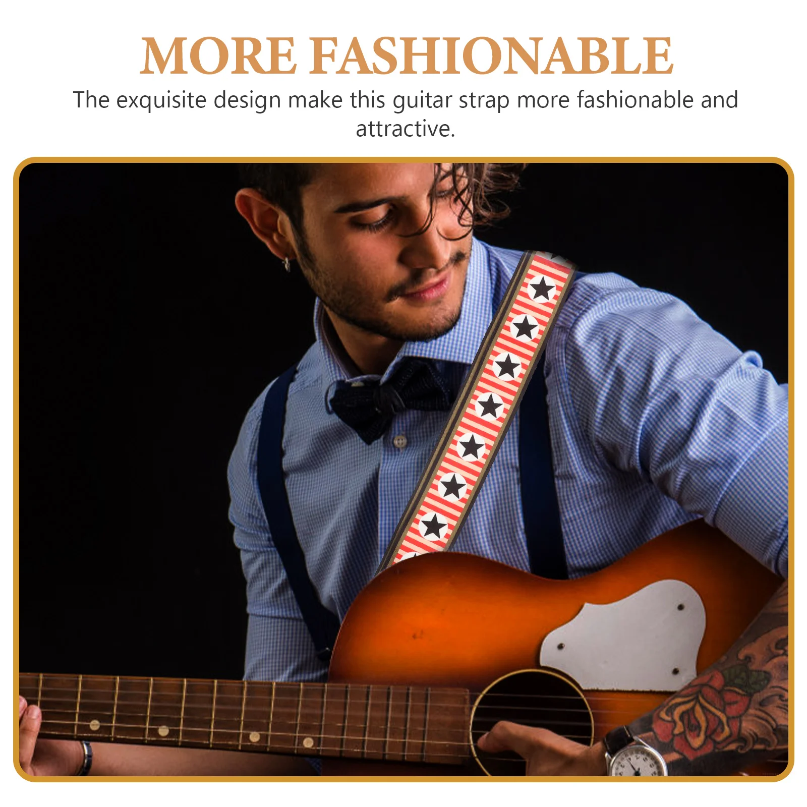 Polyester Guitar Strap Adjustable Shoulder Belt for Electric Ukulele Bass Guitar Dirt Resistant Ukulele Replacement Strap 
Polyester Guitar Strap Adjustable Shoulder Belt for Electric Ukulele Bass Guitar Dirt Resistant Ukulele Replacement Strap