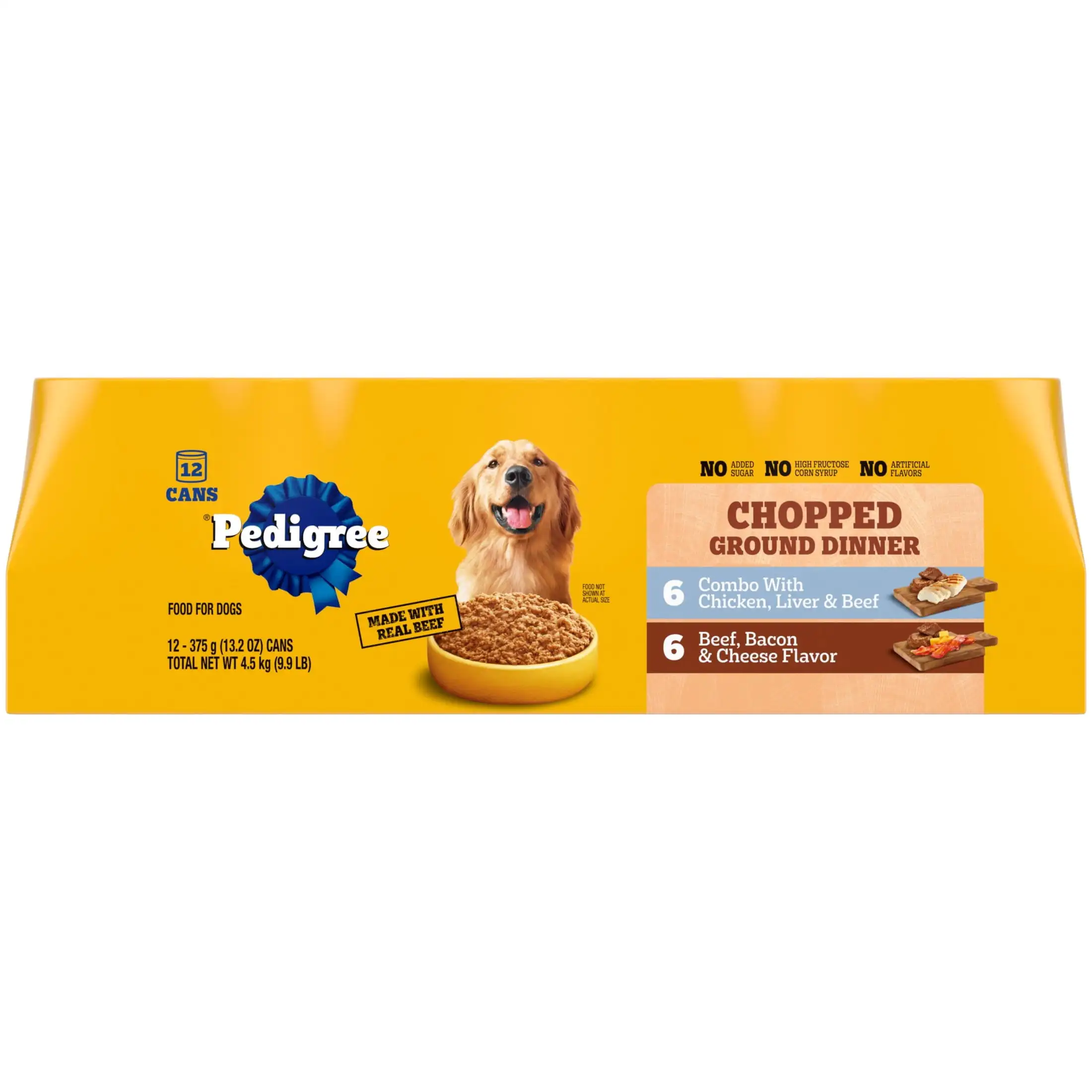 Chopped Ground Dinner Chicken & Bacon Variety Pack Wet Dog Food, 13.2 oz Cans 12 Pack
Chopped Ground Dinner Chicken & Bacon Variety Pack Wet Dog Food, 13.2 oz Cans 12 Pack