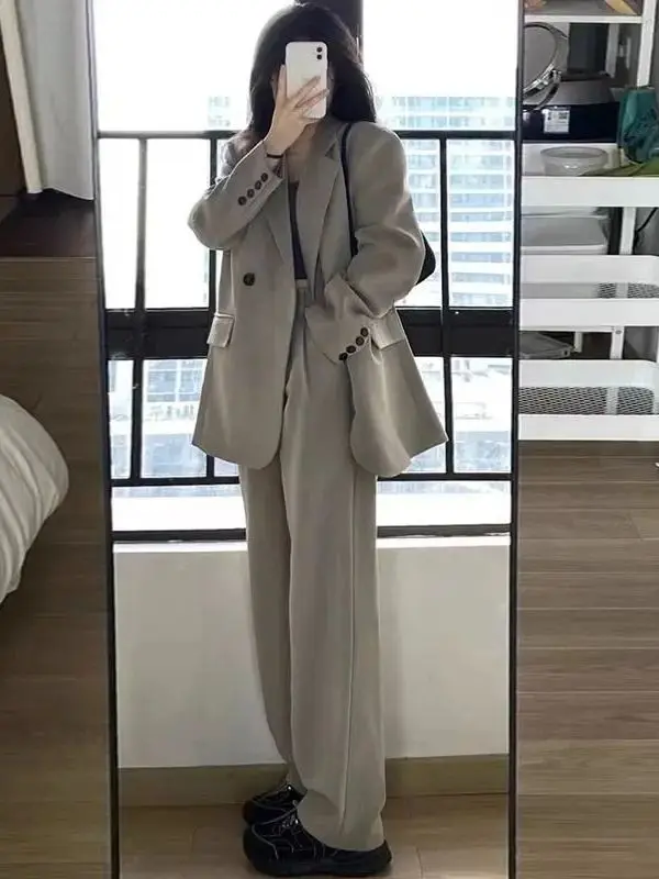 Костюм женский больших размеров (до 300 фунтов), простой, элегантный, осенне-зимний, с высокой талией, широкими брюками, комплект из двух предметов
Костюм женский больших размеров (до 300 фунтов), простой, элегантный, осенне-зимний, с высокой талией, широкими брюками, комплект из двух предметов