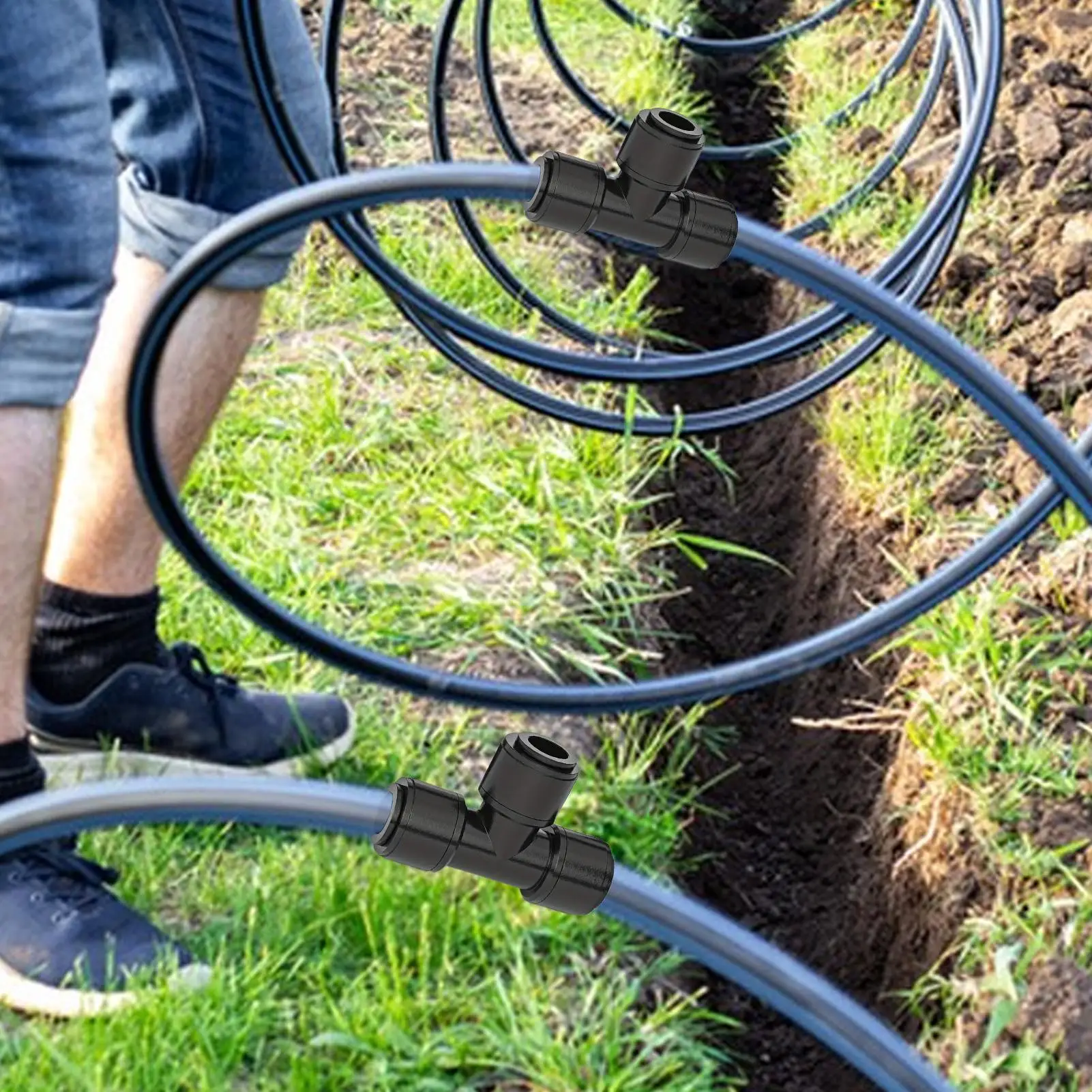 Drip Irrigation Tee 16 Pieces Double Barbed T Connectors Quick Double Seal With O Ring Garden Accessories For Crop Watering Lawn
Drip Irrigation Tee 16 Pieces Double Barbed T Connectors Quick Double Seal With O Ring Garden Accessories For Crop Watering Lawn