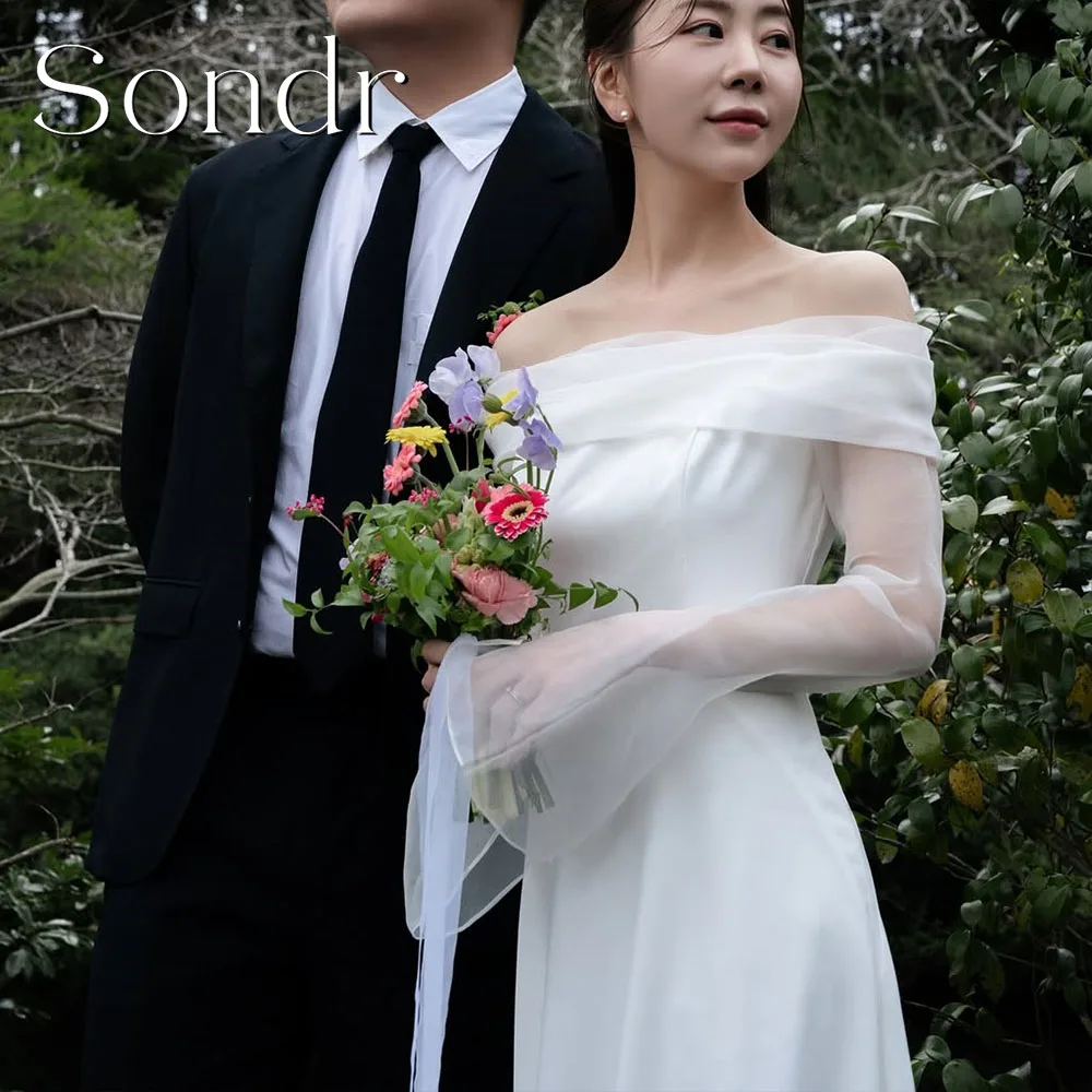 Sondr Customized Boat Neck Long Sleeves Korean Wedding Snap Dresses Silk Organza Bridal Wedding Party Dresses Photo Shoot
Sondr Customized Boat Neck Long Sleeves Korean Wedding Snap Dresses Silk Organza Bridal Wedding Party Dresses Photo Shoot