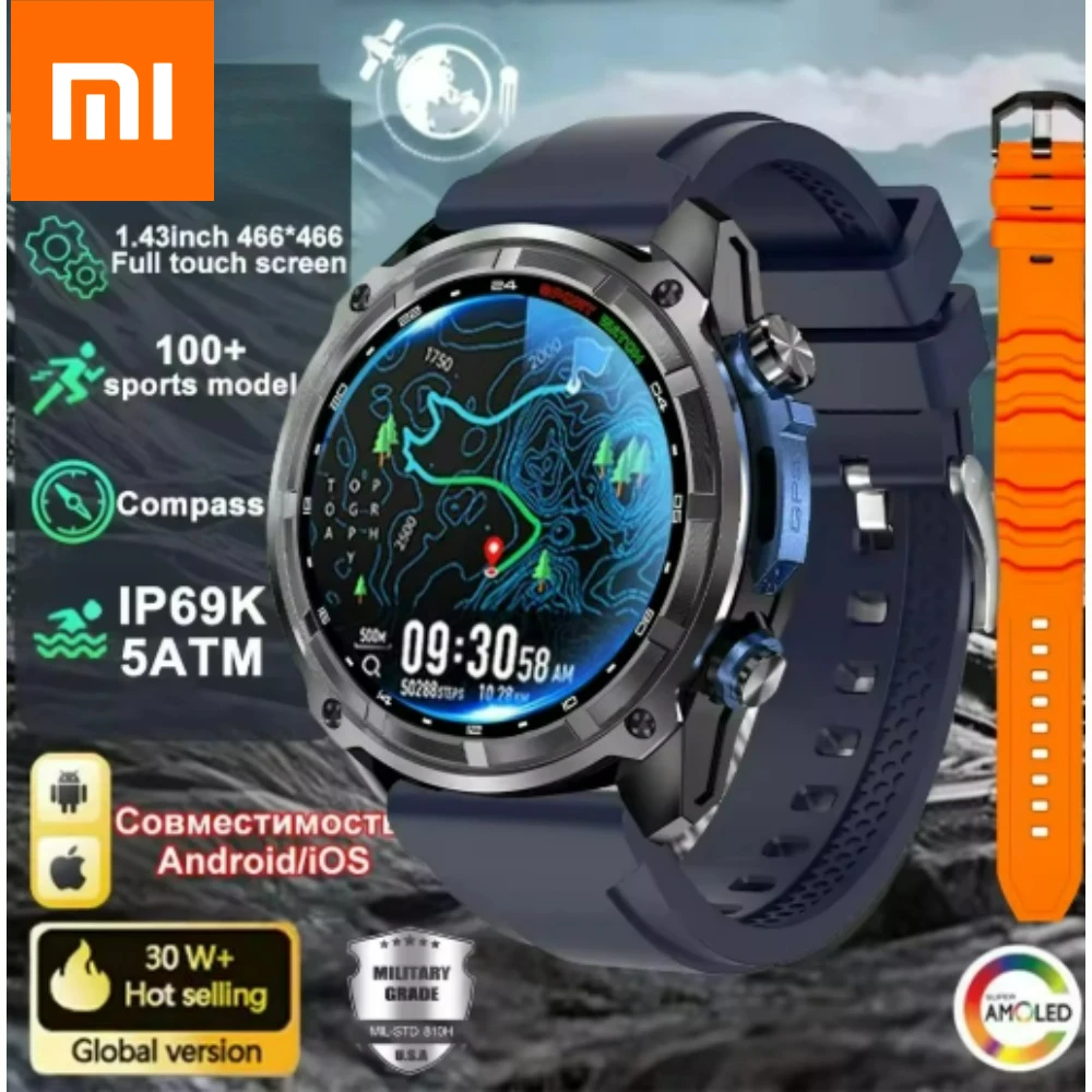 Xiaomi 2026 SmartWatch Offline Maps 4GB Memory Video Player Military Sports Smart bracelet Men 50m Swimming Waterproof Sapphire
Xiaomi 2026 SmartWatch Offline Maps 4GB Memory Video Player Military Sports Smart bracelet Men 50m Swimming Waterproof Sapphire