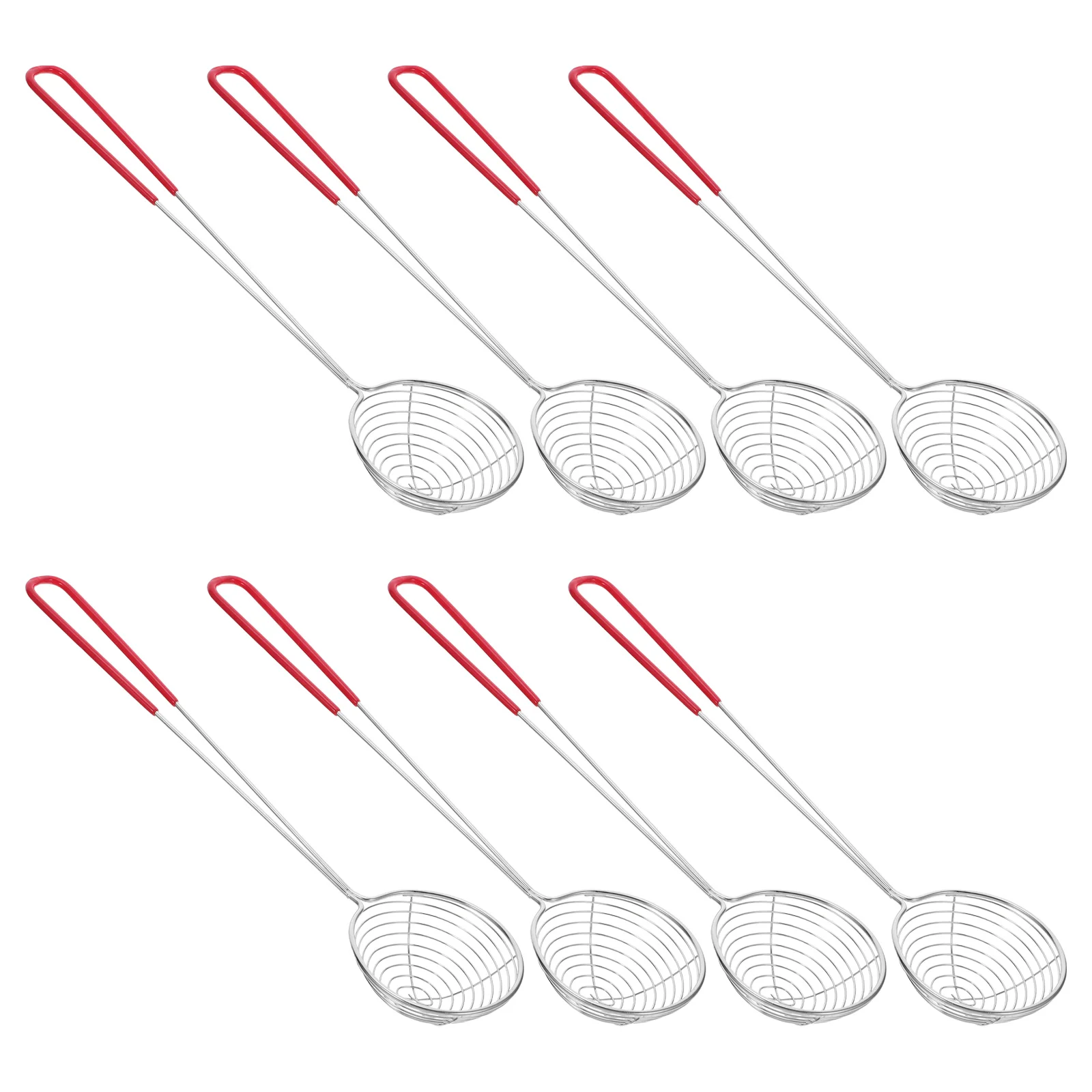 8 Pcs Strainer Stainless Steel Colander Metal with Handle Hot Pot Scoops Skimmer Kitchen Draining Spoon Noodle Deep Fryer
8 Pcs Strainer Stainless Steel Colander Metal with Handle Hot Pot Scoops Skimmer Kitchen Draining Spoon Noodle Deep Fryer