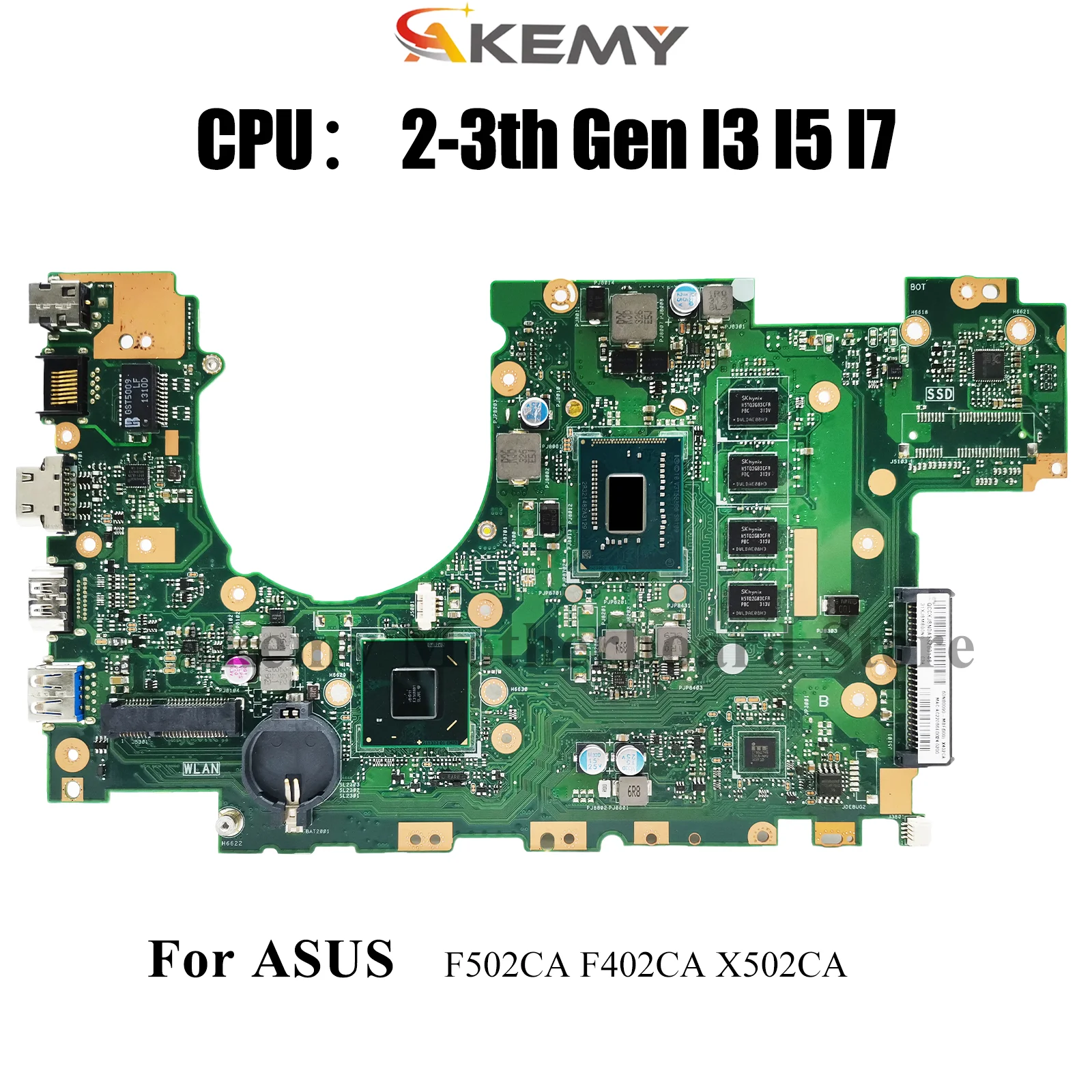 X502CA Laptop Motherboard For ASUS VivoBook F402CA X502C F502CA X502CA Notebook Mainboard With I3 I5 I7 CPU 100% tests OK stk
X502CA Laptop Motherboard For ASUS VivoBook F402CA X502C F502CA X502CA Notebook Mainboard With I3 I5 I7 CPU 100% tests OK stk