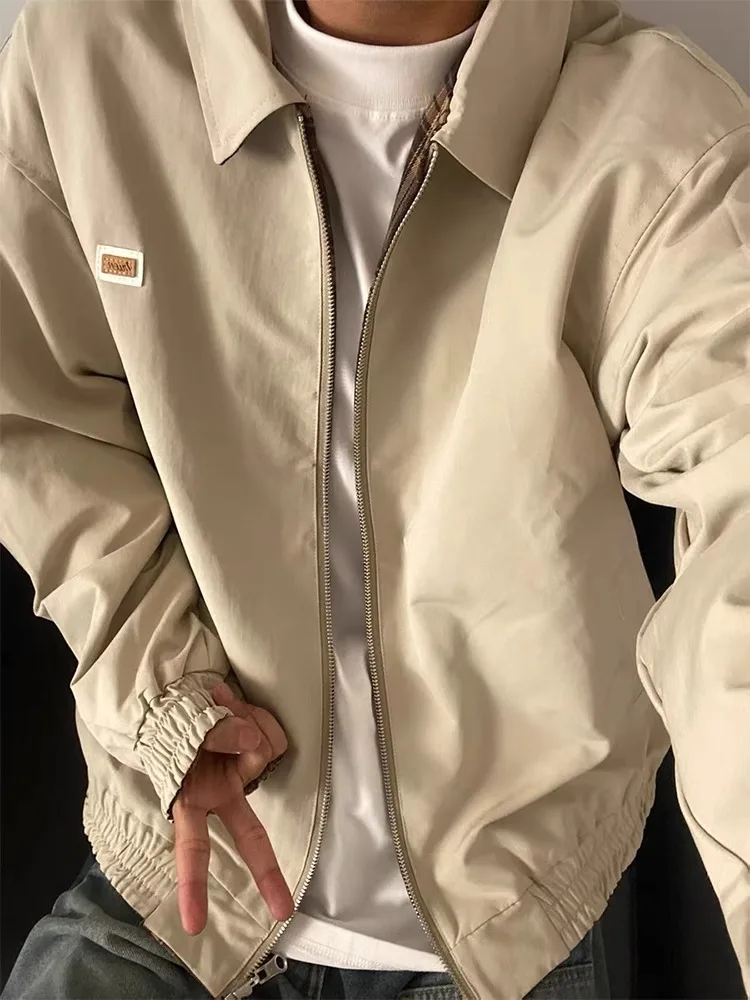 Американский ретро-жакет для мужчин, двусторонний, повседневный, свободный, универсальный, модный, осенний, новинка
Американский ретро-жакет для мужчин, двусторонний, повседневный, свободный, универсальный, модный, осенний, новинка