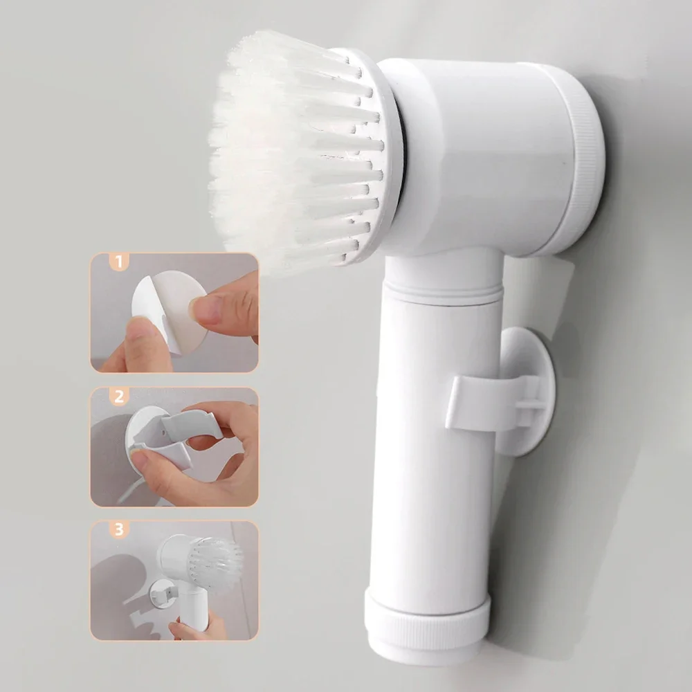 Electric Cleaning Brush for Kitchen & Bathroom – Cordless Multi-Purpose Scrubber with Replaceable Heads Silicone broom Plunger
Electric Cleaning Brush for Kitchen & Bathroom – Cordless Multi-Purpose Scrubber with Replaceable Heads Silicone broom Plunger