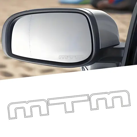 2PCS/set MTM Tuning Logo Sticker for Audi A3 A4 A5 A6 A7 A8 Q3 Q5 Q7 Q8 Exterior Badge