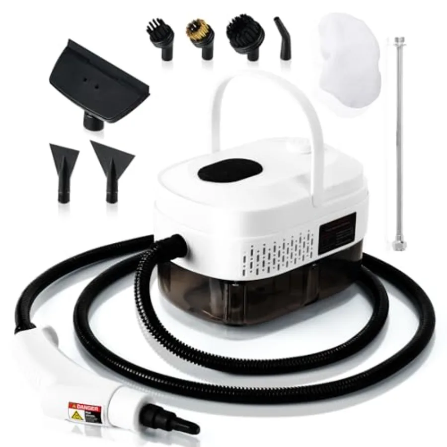 1L Handheld Steam Cleaner for Home and Kitchen Cleaning 2500W 15s Fast-Heating and 3 Speeds Portable Steam Cleaner Multi-Surfac
1L Handheld Steam Cleaner for Home and Kitchen Cleaning 2500W 15s Fast-Heating and 3 Speeds Portable Steam Cleaner Multi-Surfac