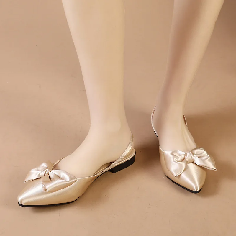 Summernew Arrivalpopularbows Toe-back Hollow Sandals Women's Fairy Style Pointed Toe Fashiontrendyeasiest for Match Sandals
Summernew Arrivalpopularbows Toe-back Hollow Sandals Women's Fairy Style Pointed Toe Fashiontrendyeasiest for Match Sandals