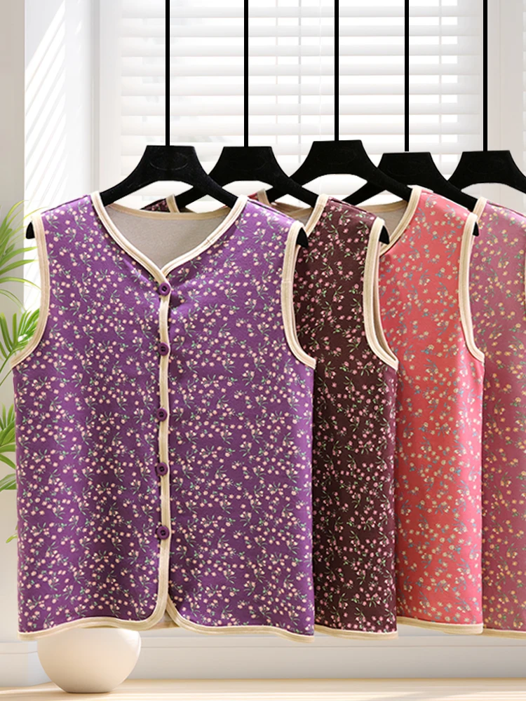 Теплый жилет Thiened Fce, женский зимний домашний жилет большого размера, свободная внутренняя одежда, хлопковый жилет с цветочным принтом, удобный круглый Ne
Теплый жилет Thiened Fce, женский зимний домашний жилет большого размера, свободная внутренняя одежда, хлопковый жилет с цветочным принтом, удобный круглый Ne