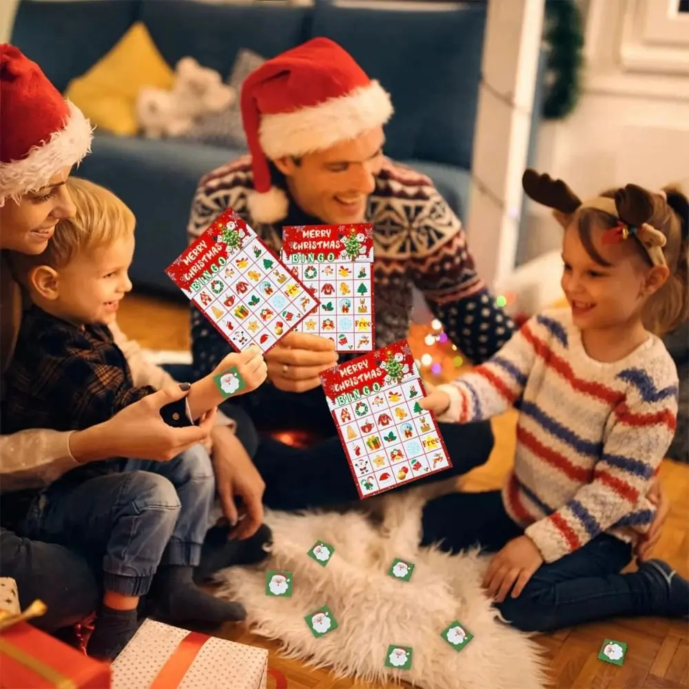 Reward Stickers Christmas Bingo Game Reusable Educational 24 Players Bingo Paper Card Funny Interesting Bingo Set
Reward Stickers Christmas Bingo Game Reusable Educational 24 Players Bingo Paper Card Funny Interesting Bingo Set