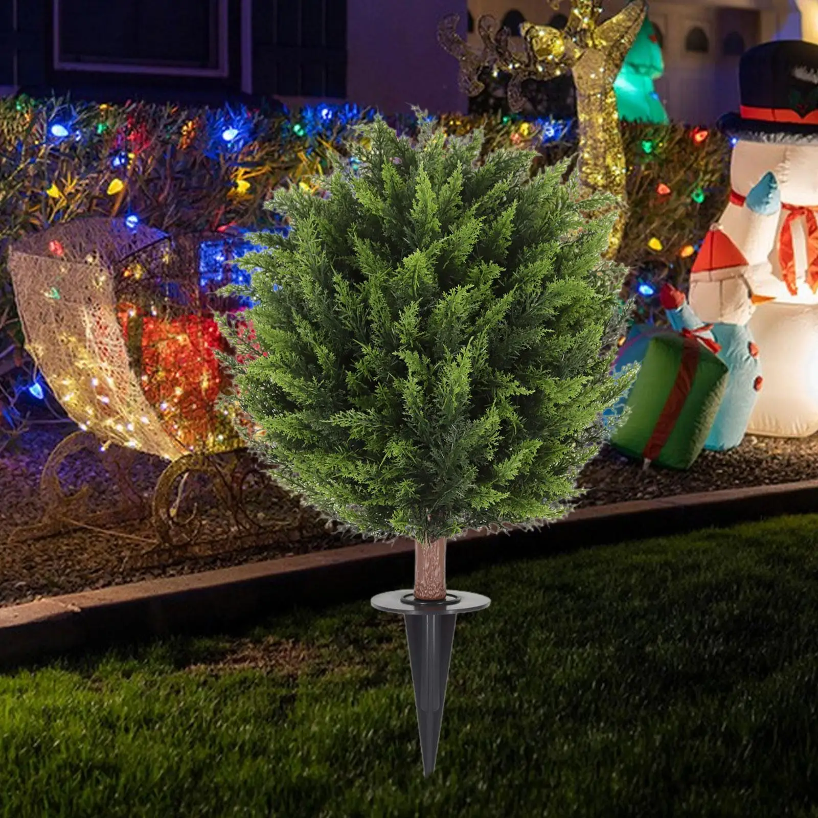 Artificial Topiary Tree Fake Shrubs with Artificial Plant 23.6" for Front Porch
Artificial Topiary Tree Fake Shrubs with Artificial Plant 23.6" for Front Porch