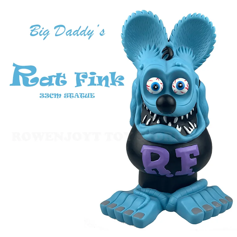 Rat Fink 33 см синяя виниловая большая модель куклы орнамент премиум-издание RF Crazy Mouse большая статуя подарок коллекция игрушек фигурка
Rat Fink 33 см синяя виниловая большая модель куклы орнамент премиум-издание RF Crazy Mouse большая статуя подарок коллекция игрушек фигурка