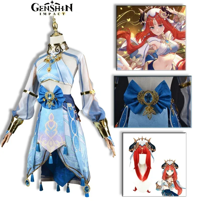 Genshin Impact Nilou Косплей Аниме Игра Карнавальный женский костюм Хэллоуин Вечеринка наряд Униформа Синее платье Танцовщица в западном регионе
Genshin Impact Nilou Косплей Аниме Игра Карнавальный женский костюм Хэллоуин Вечеринка наряд Униформа Синее платье Танцовщица в западном регионе