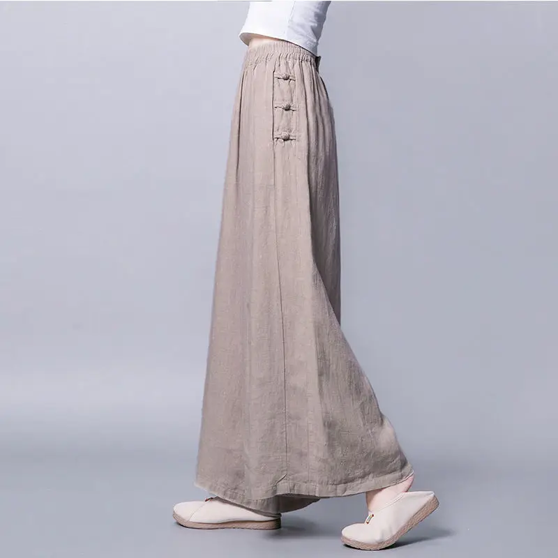 Women's Linen Pants with Breathable Elastic Waist and Solid Color Summer Casual Straight Leg Wide Leg Pants 2024 New E940
Women's Linen Pants with Breathable Elastic Waist and Solid Color Summer Casual Straight Leg Wide Leg Pants 2024 New E940