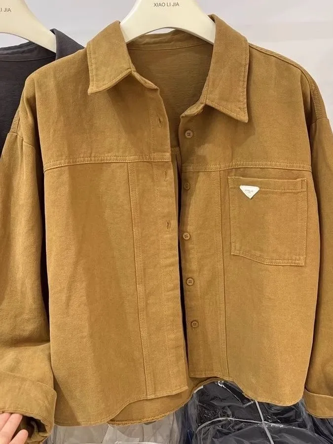 Японская повседневная куртка-рубашка для женщин, весенняя новинка, маленький размер, модная, омолаживающая, для отдыха, на пуговицах, с длинными рукавами
Японская повседневная куртка-рубашка для женщин, весенняя новинка, маленький размер, модная, омолаживающая, для отдыха, на пуговицах, с длинными рукавами