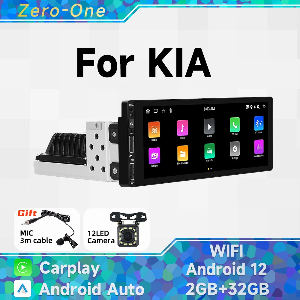 1 Din Radio Android 13 Car Multimedia for KIA Universal 6.9 Inch Screen Stereo Head Unit Wireless Carplay Autoradio GPS WiFi
1 Din Radio Android 13 Car Multimedia for KIA Universal 6.9 Inch Screen Stereo Head Unit Wireless Carplay Autoradio GPS WiFi