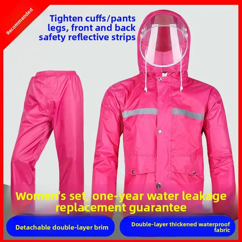 Thickened Vehicle Raincoat Unisex Waterproof Breathable Separate Design Adult Raincoat for Men And Women
Thickened Vehicle Raincoat Unisex Waterproof Breathable Separate Design Adult Raincoat for Men And Women