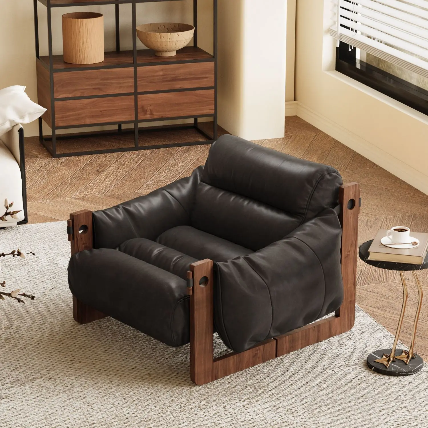 # 2026 Best-Selling Nordic-Style Leather Relaxation Chair Reclining Balcony Single Sofa Lounger Modern Living Room Furniture
# 2026 Best-Selling Nordic-Style Leather Relaxation Chair Reclining Balcony Single Sofa Lounger Modern Living Room Furniture