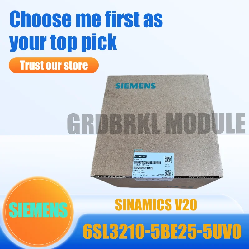 New Original SIEMENS 6SL3210-5BE25-5UV0 SINAMICS V20 frequency converter
New Original SIEMENS 6SL3210-5BE25-5UV0 SINAMICS V20 frequency converter