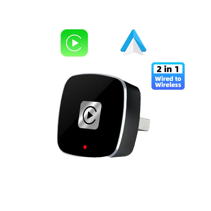 Carplay Wireless Adapter Car Accessories Original Wired Carplay Android Auto to Wireless 2 in 1 Adapter Play and Plug
Carplay Wireless Adapter Car Accessories Original Wired Carplay Android Auto to Wireless 2 in 1 Adapter Play and Plug