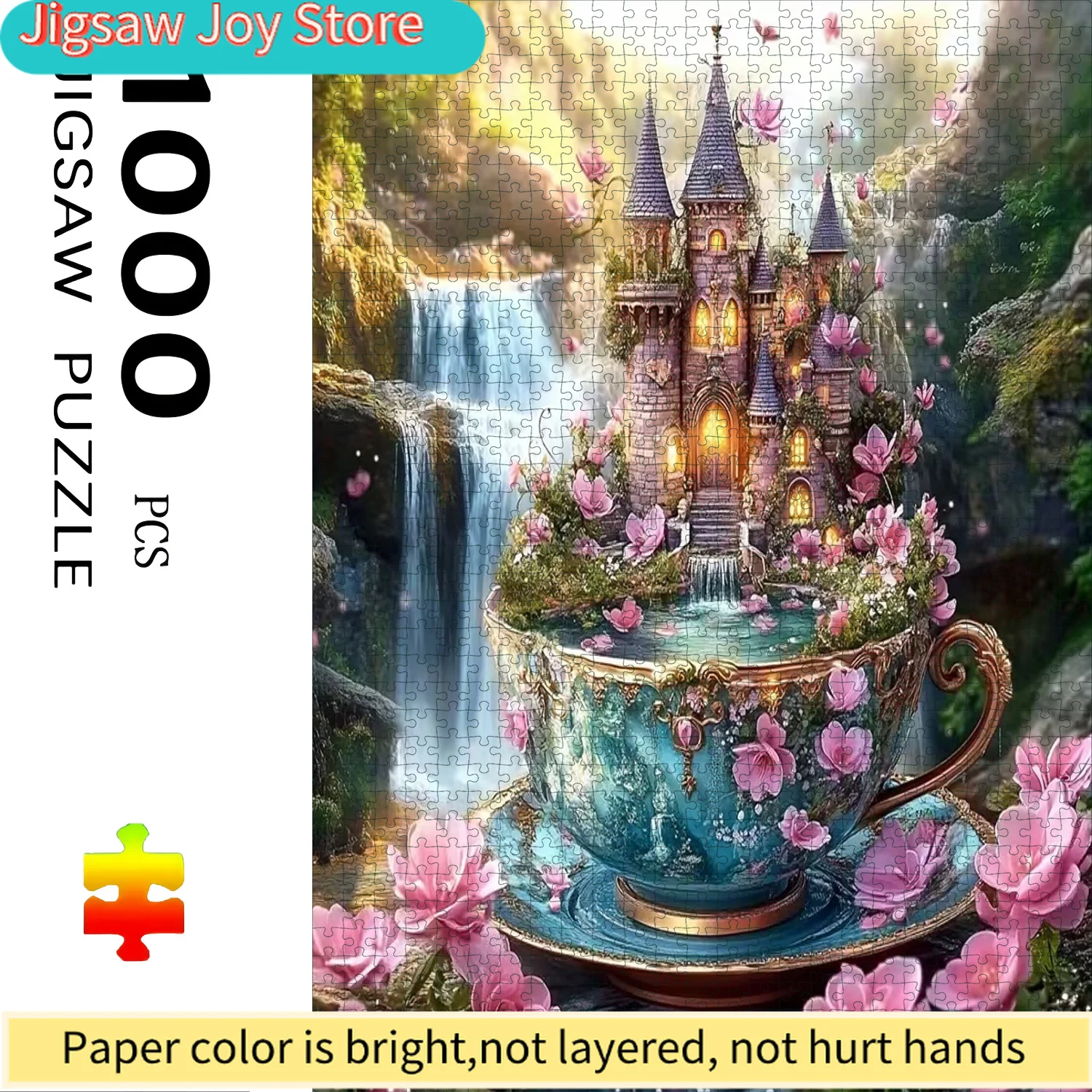 Teacup Castle Puzzle | 70cmX50cm Durable Cardboard, Vibrant Colors, Waterfall Scenery Design, Ideal for and Family Challenges
Teacup Castle Puzzle | 70cmX50cm Durable Cardboard, Vibrant Colors, Waterfall Scenery Design, Ideal for and Family Challenges