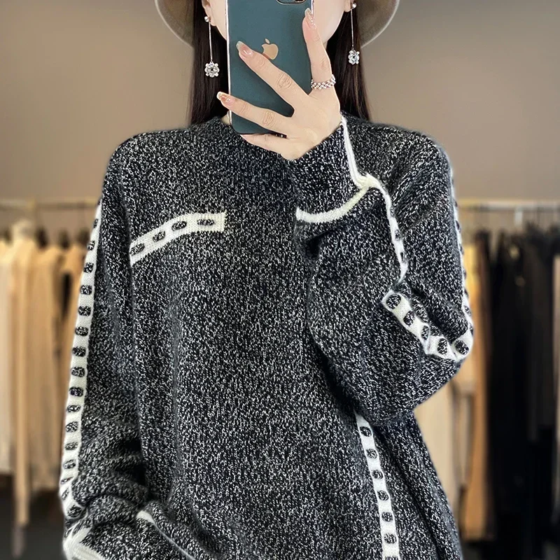 Tailor Sheep 2023 Long Sleeve Women's 100% Pure Wool Knitted O-Neck Pullover Women's Sweater Comfortable and Loose Autumn Winter
Tailor Sheep 2023 Long Sleeve Women's 100% Pure Wool Knitted O-Neck Pullover Women's Sweater Comfortable and Loose Autumn Winter