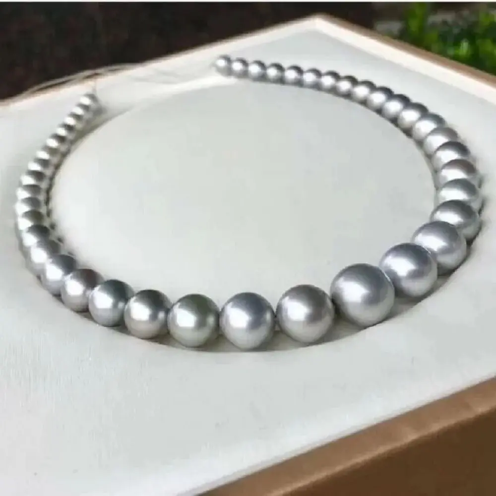 18-дюймовое жемчужное ожерелье 10-11 мм, новое круглое серое ожерелье AAAA Tahiti для вечеринки, свадьбы, Рождества, подарки 925S, бесплатная доставка
18-дюймовое жемчужное ожерелье 10-11 мм, новое круглое серое ожерелье AAAA Tahiti для вечеринки, свадьбы, Рождества, подарки 925S, бесплатная доставка