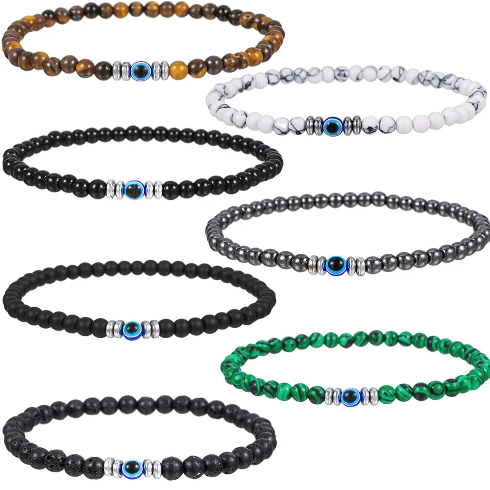 4mm Natural Stone Beads Bracelets for Women Men Lucky Evil Eye Bracelet Boho Yoga Braclets Healthy Hematite Stone Jewelry Gifts
4mm Natural Stone Beads Bracelets for Women Men Lucky Evil Eye Bracelet Boho Yoga Braclets Healthy Hematite Stone Jewelry Gifts