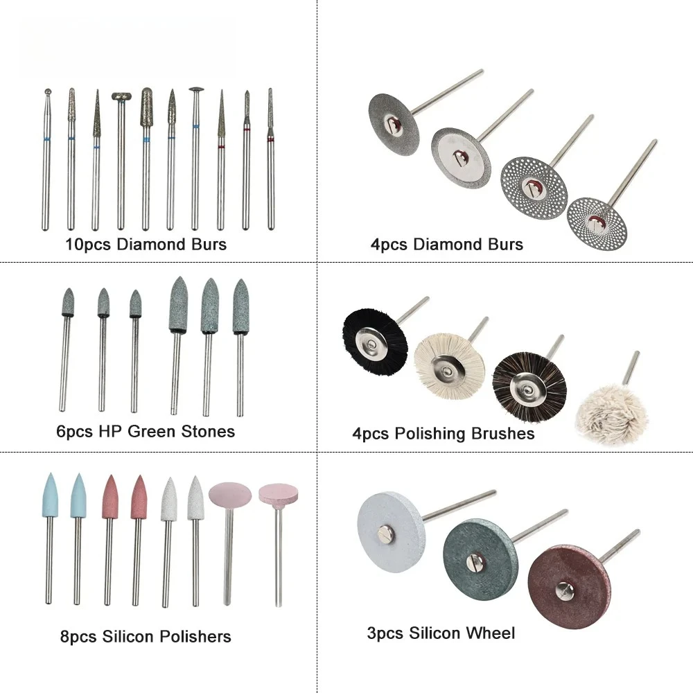 PG35 35PCS Dental Lab Polishing Tools Kit HP Shank Diamond Burs Brush for Ceramic Porcelain Teeth Grinding Polishing
PG35 35PCS Dental Lab Polishing Tools Kit HP Shank Diamond Burs Brush for Ceramic Porcelain Teeth Grinding Polishing