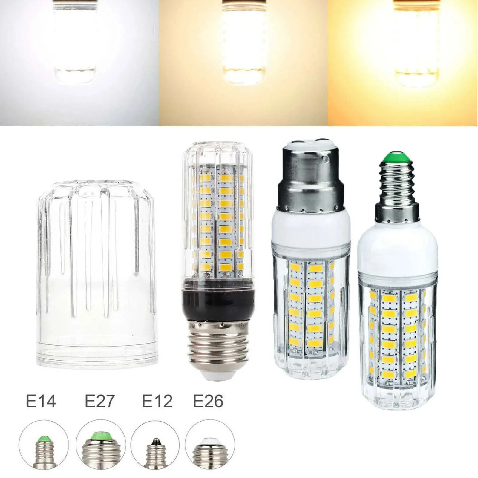 Светодиодная лампочка B22 E12 E14 E26 E27 Светодиодные лампы AC / DC12V 5730SMD Светодиодные лампы 360 градусов
Светодиодная лампочка B22 E12 E14 E26 E27 Светодиодные лампы AC / DC12V 5730SMD Светодиодные лампы 360 градусов