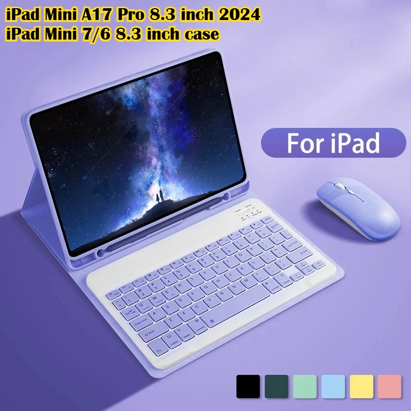 Чехол для клавиатуры для iPad Mini 7 A17 Pro 8,3 дюйма A2995 A2996 2024, съемная магнитная клавиатура для iPad Mini 6-го поколения A2567 A2568
Чехол для клавиатуры для iPad Mini 7 A17 Pro 8,3 дюйма A2995 A2996 2024, съемная магнитная клавиатура для iPad Mini 6-го поколения A2567 A2568