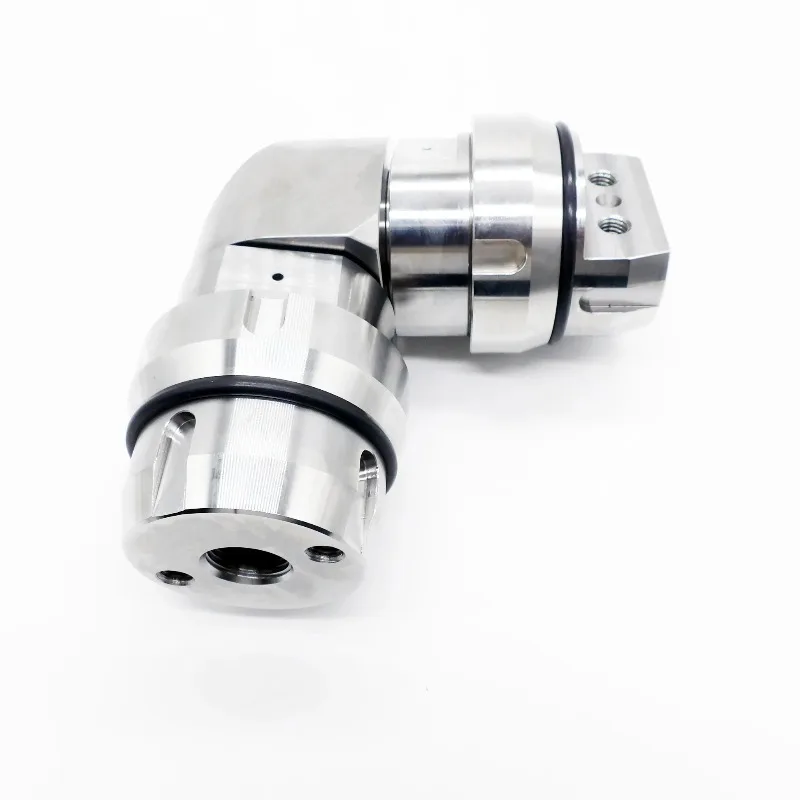 Waterjet part ASSY, WITH SIDE PORT & END PORT, SWIVEL, DUAL AXIS 309882-2 for Omax intensifer pump 
Waterjet part ASSY, WITH SIDE PORT & END PORT, SWIVEL, DUAL AXIS 309882-2 for Omax intensifer pump